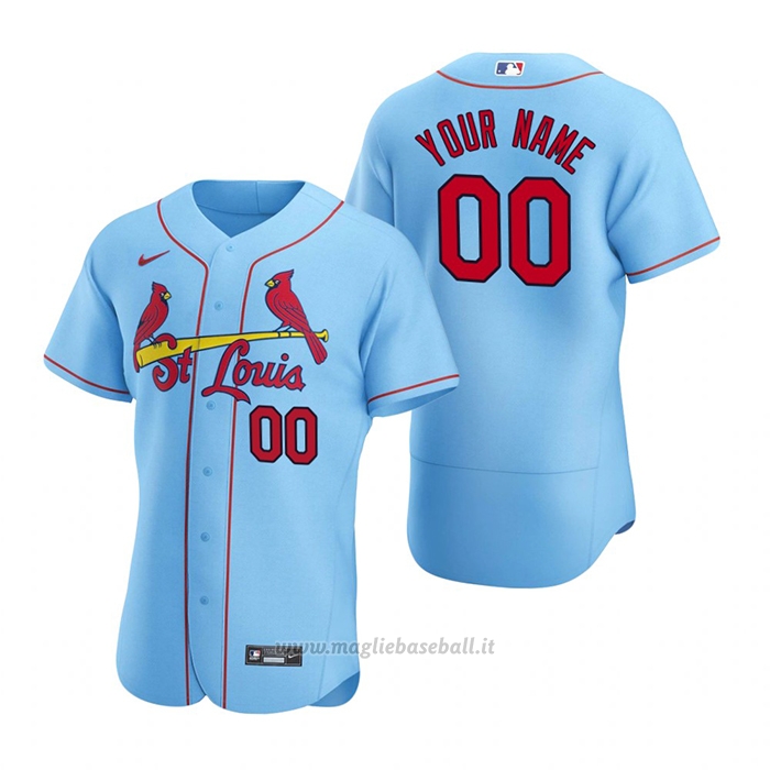 Maglia Baseball Uomo St. Louis Cardinals Personalizzate Autentico 2020 Alternato Blu